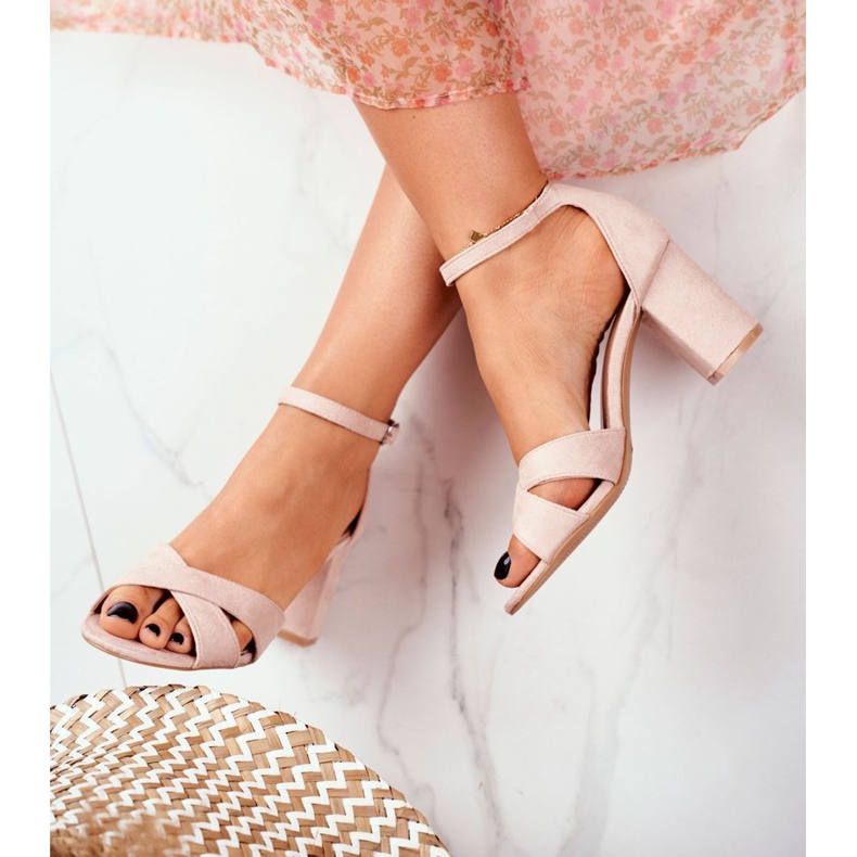 BUGO Sandalias Mujer Ante Beige Lady Million 1