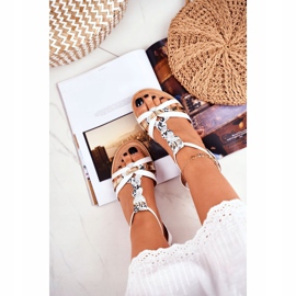 PS1 Sandalias de Mujer Elegante Serpiente Blanca Brooke blanco 4