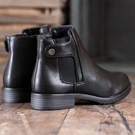 J. Star Botas planas cómodas negro 2