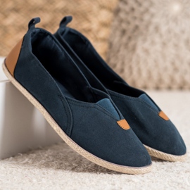 SHELOVET Slipons azul marino 2