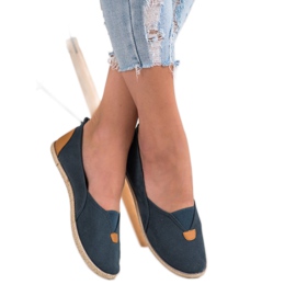 SHELOVET Slipons azul marino 4