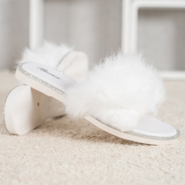 Bona Zapatillas con estilo con piel blanco 2
