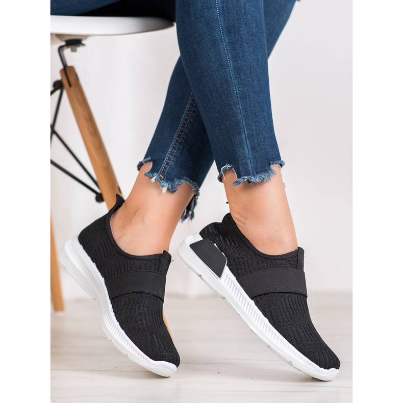 SHELOVET Calzado deportivo sin cordones negro 1