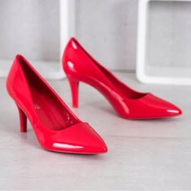 Gogo Zapatos de salón con cuero ecológico rojo 2