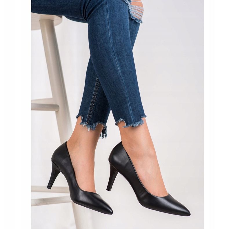 Gogo Zapatos de salón con cuero ecológico negro 1