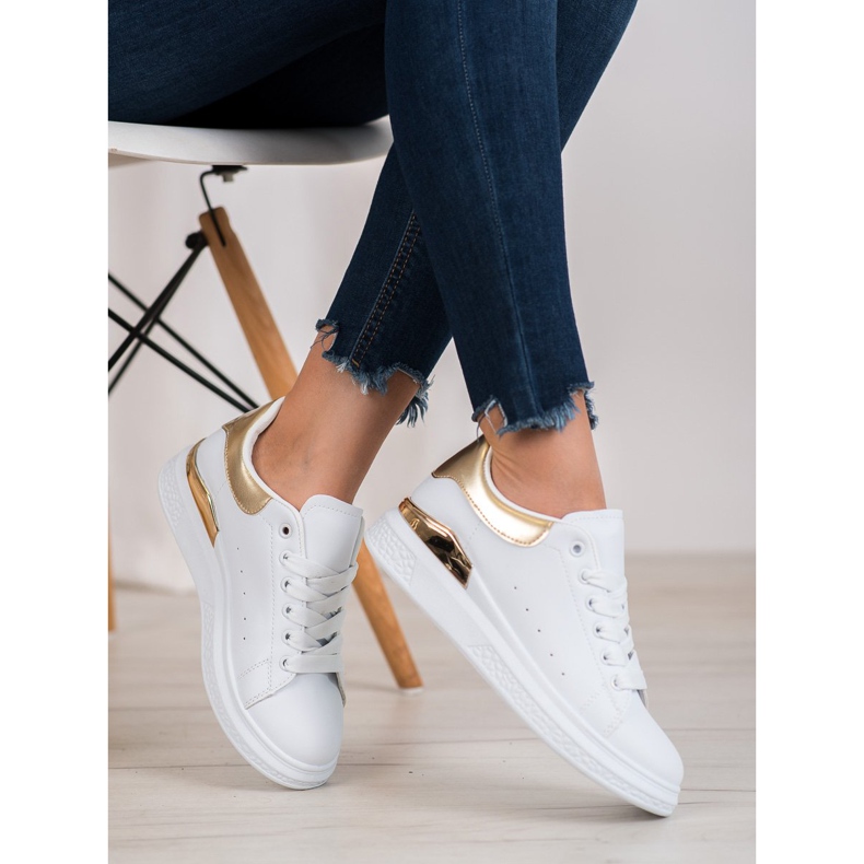 SHELOVET Calzado deportivo de moda blanco 2