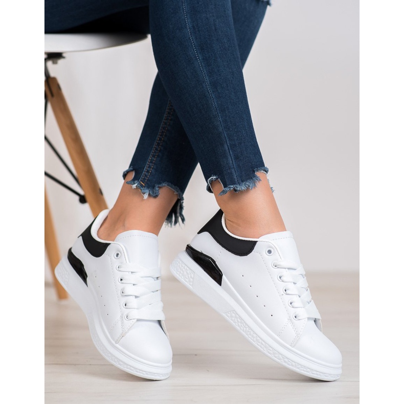 SHELOVET Calzado deportivo de moda blanco 1