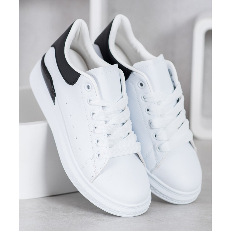 SHELOVET Calzado deportivo de moda blanco 2