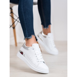 SHELOVET Calzado deportivo de moda blanco 5