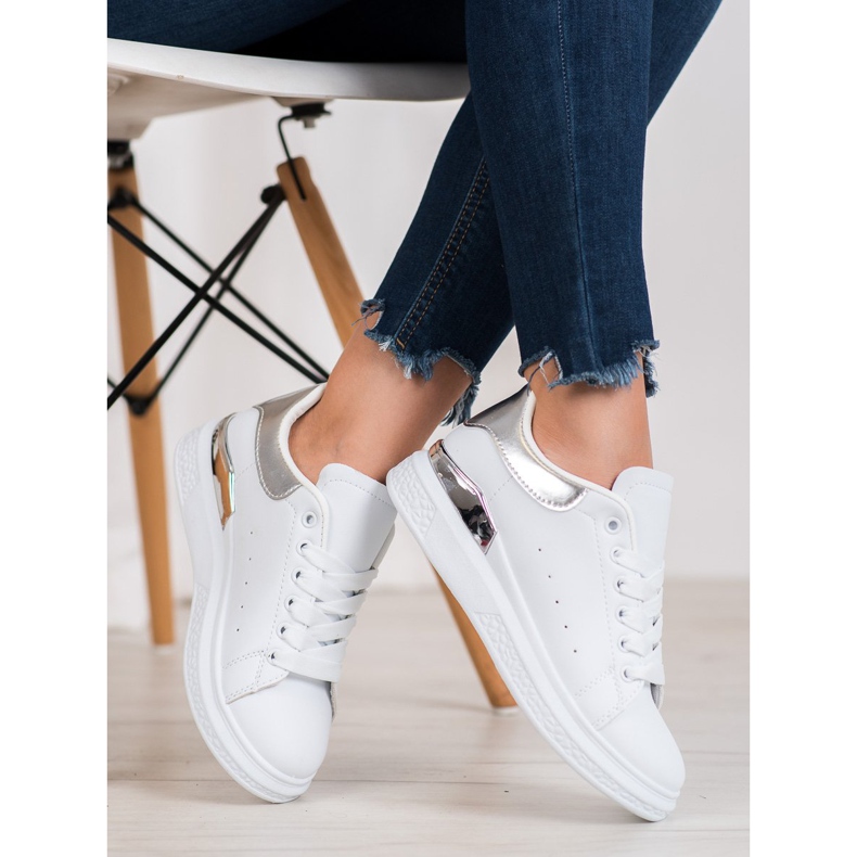 SHELOVET Calzado deportivo de moda blanco 1