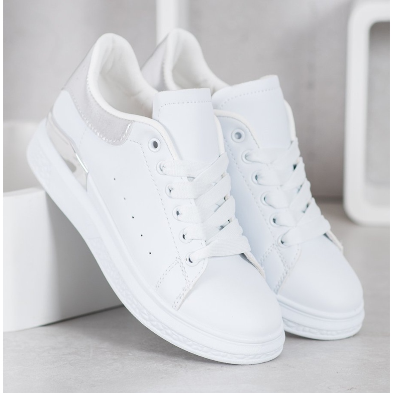 SHELOVET Calzado deportivo de moda blanco 2