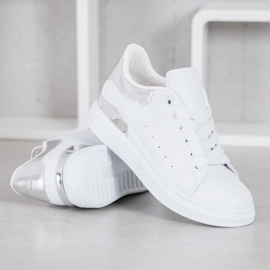 SHELOVET Calzado deportivo de moda blanco 3