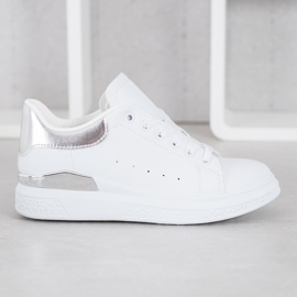 SHELOVET Calzado deportivo de moda blanco 4