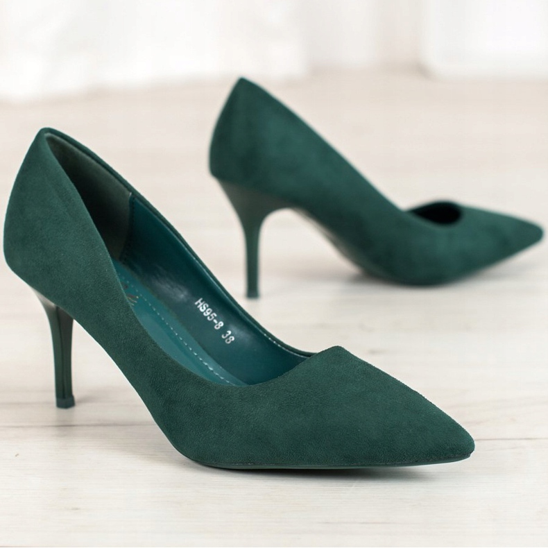 Small Swan Tacones altos casuales verde 1