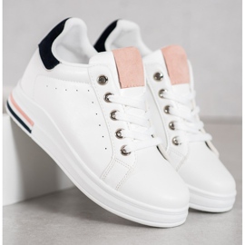 SHELOVET Zapatillas blancas con estilo blanco 1