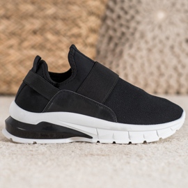 SHELOVET Zapatillas deportivas sin cordones negro 1