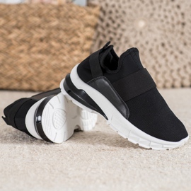 SHELOVET Zapatillas deportivas sin cordones negro 5