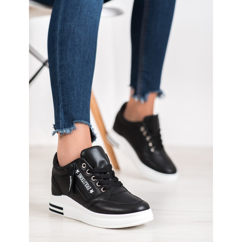 SHELOVET Zapatillas negras Evolutions negro 2