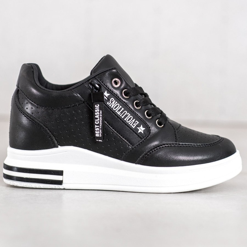 SHELOVET Zapatillas negras Evolutions negro 1