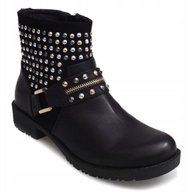 Botas motorizadas con tachuelas 1636 Negro 1