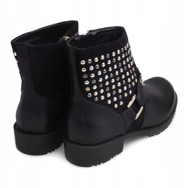 Botas motorizadas con tachuelas 1636 Negro 2