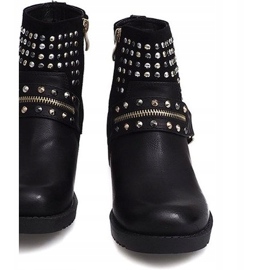 Botas motorizadas con tachuelas 1636 Negro 3