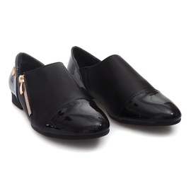 Zapatos Clásicos Con Cremallera 2060B Negro 4