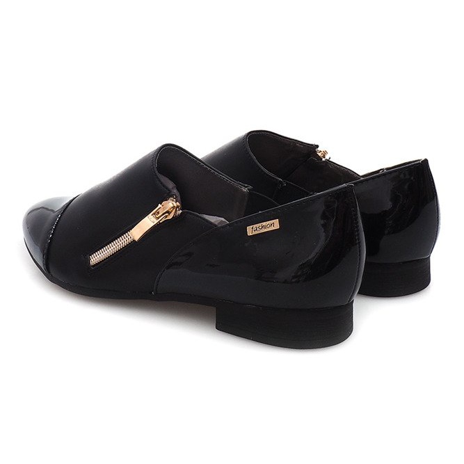 Zapatos Clásicos Con Cremallera 2060B Negro 1