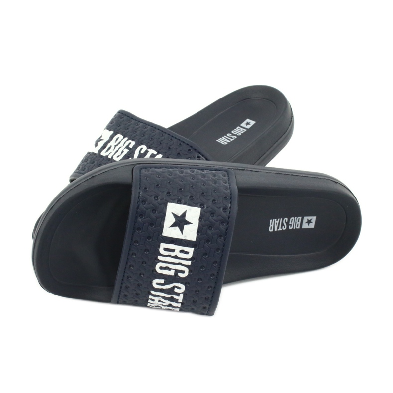 Big Star Chanclas de espuma de niños para la playa azul marino GG374802 blanco 3