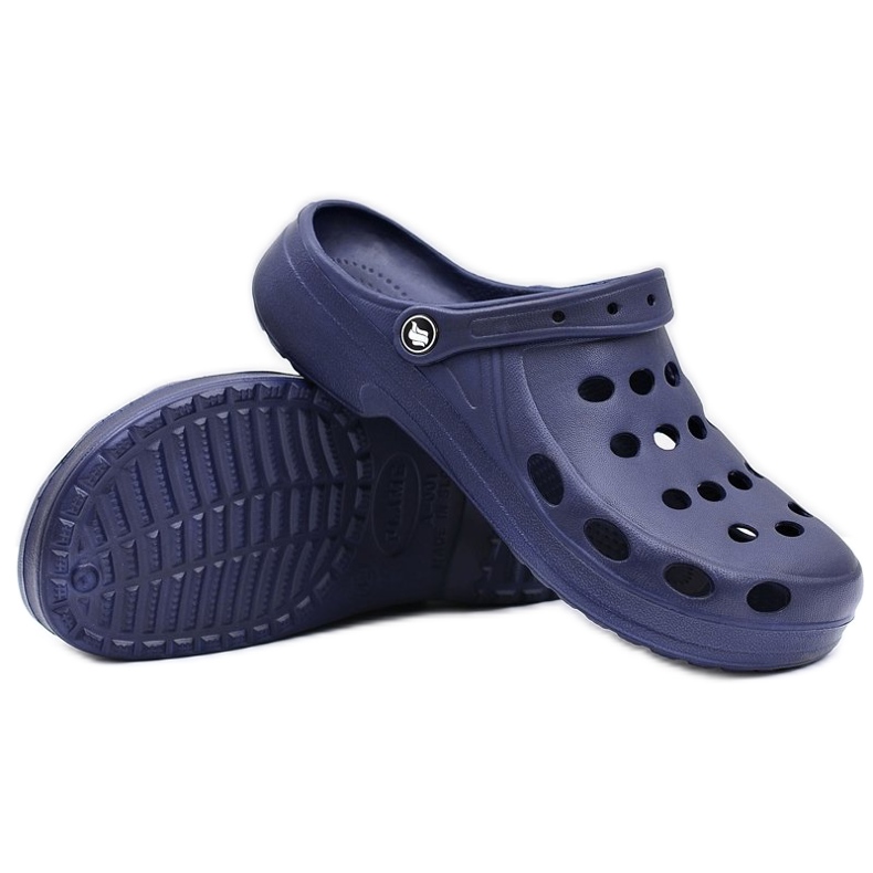 Flameshoes Pantuflas Hombre Sandalias Azul Marino Crocs 3