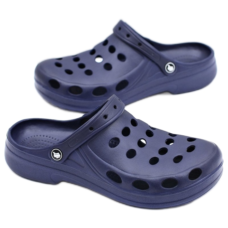 Flameshoes Pantuflas Hombre Sandalias Azul Marino Crocs 2