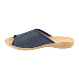 Zapatos de mujer befado pu 254D107 azul marino 2