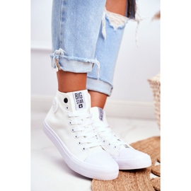 Zapatillas altas de mujer Big Star White FF274A171 blanco 4