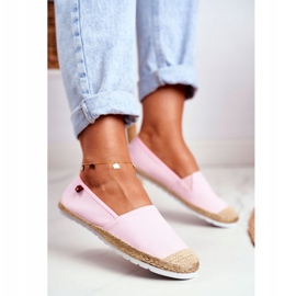 Alpargatas de mujer, suela trenzada Pink Big Star DD274728 rosado 1