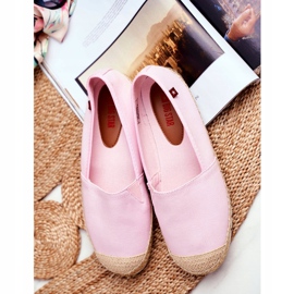 Alpargatas de mujer, suela trenzada Pink Big Star DD274728 rosado 4