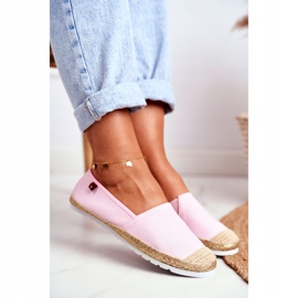 Alpargatas de mujer, suela trenzada Pink Big Star DD274728 rosado 3