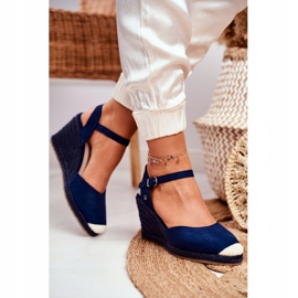 Sandalias Mujer Con Cuña Trenzada Big Star Azul Marino DD274A172 4