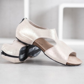 Sandalias cómodas VINCEZA amarillo 4