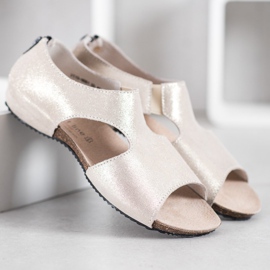 Sandalias cómodas VINCEZA amarillo 5