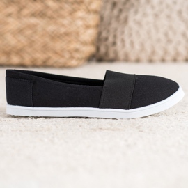 SHELOVET Zapatillas slip-on negro 3