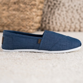 SHELOVET Zapatillas slip on azul marino 1