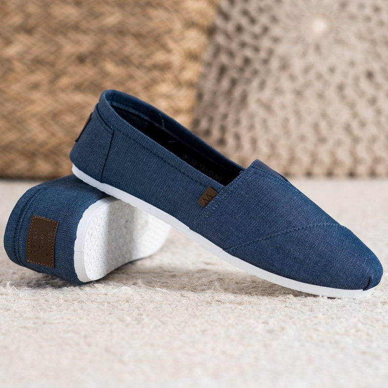 SHELOVET Zapatillas slip on azul marino 2