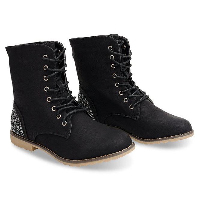 Botas ricamente decoradas 1511-8 negro 1