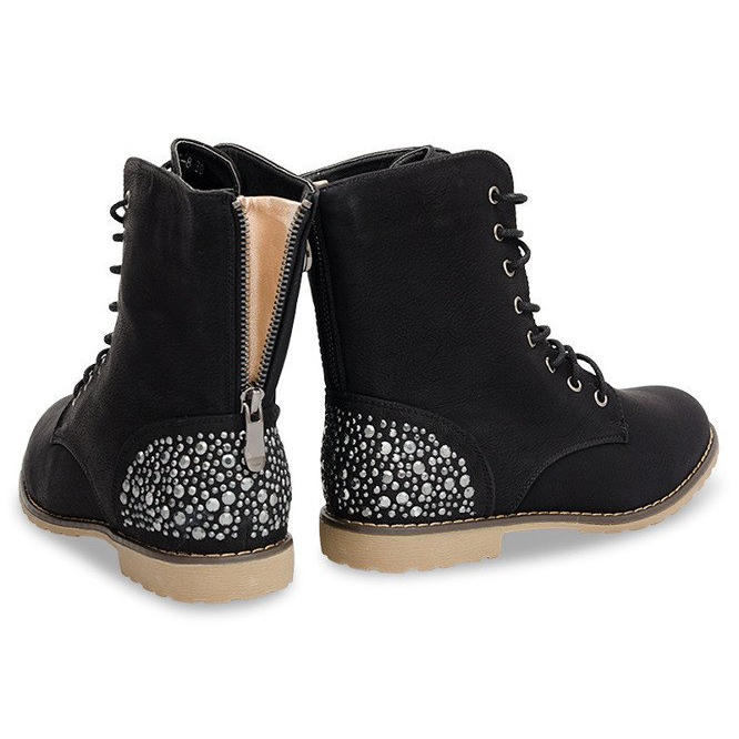 Botas ricamente decoradas 1511-8 negro 2