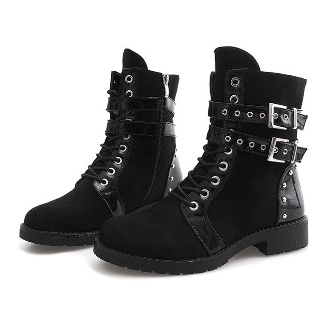 Botas de ante Workers A-52 Negro 1