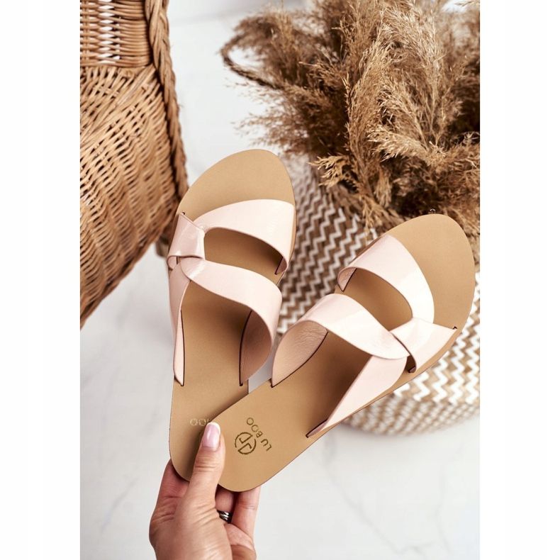 Pantuflas Clásicas Mujer Lu Boo Beige Mabella 1