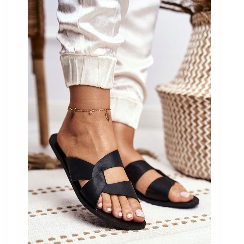 Pantuflas Clásicas Mujer Lu Boo Black Mabella negro 1