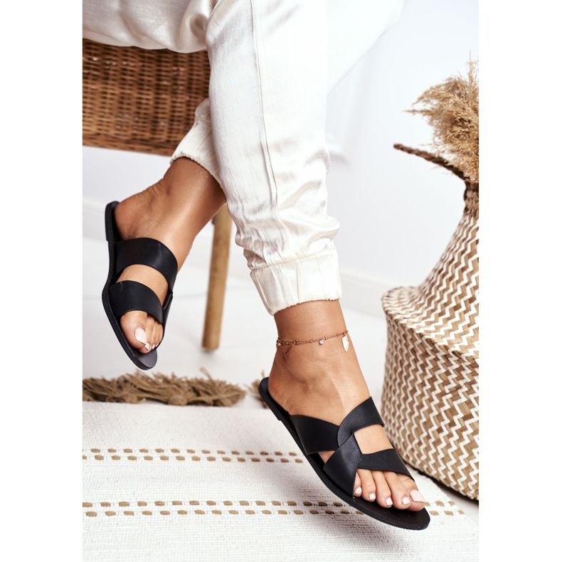 Pantuflas Clásicas Mujer Lu Boo Black Mabella negro 2