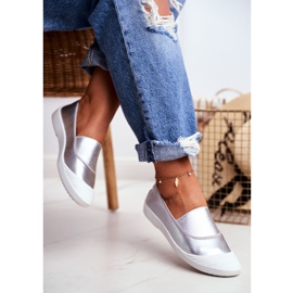 LU BOO Zapatillas sin cordones Zapatillas sin cordones plateadas Justy gris 3