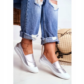 LU BOO Zapatillas sin cordones Zapatillas sin cordones plateadas Justy gris 2